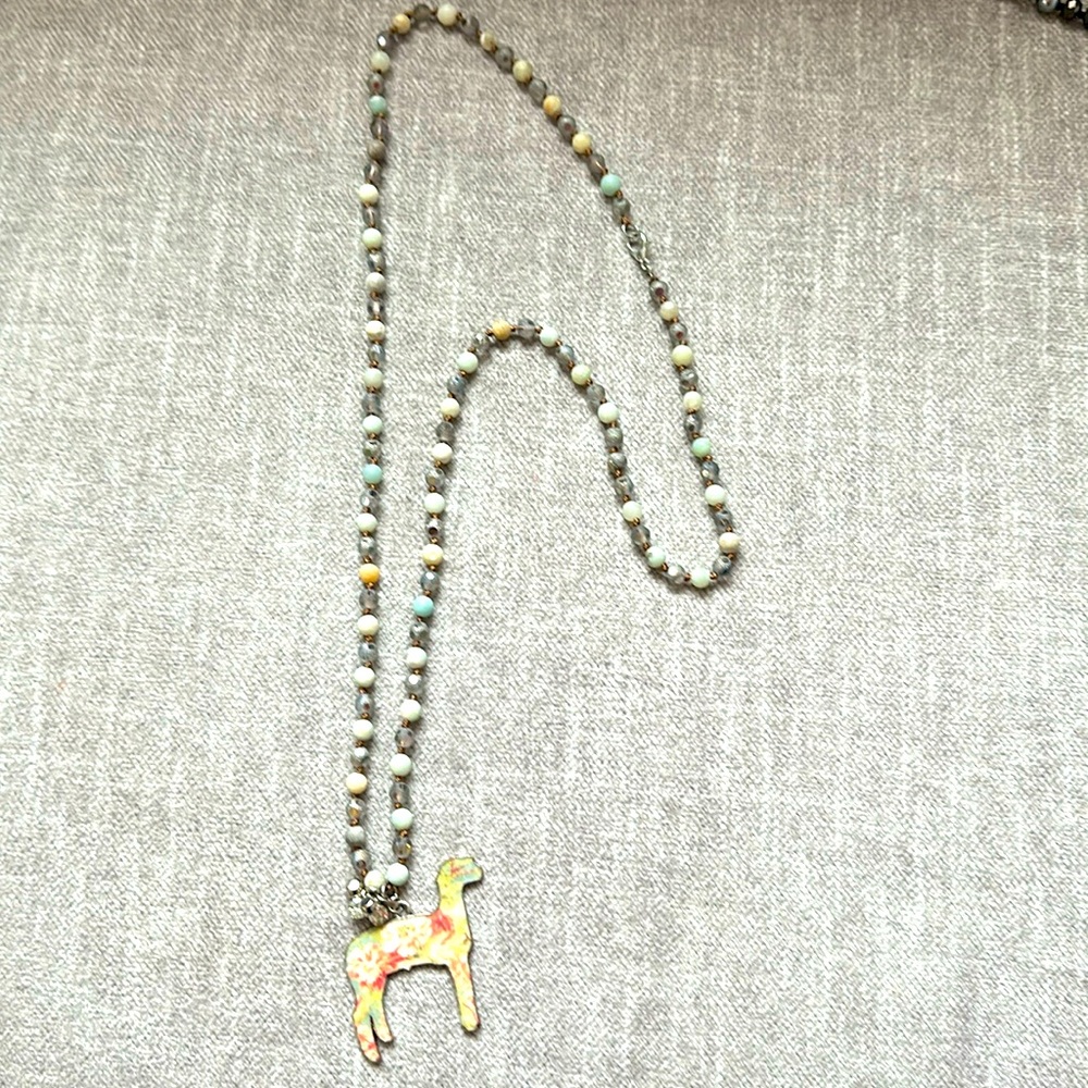 Beaded Sheep Necklace